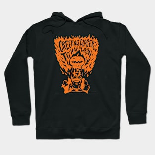 Creeping Closer to Halloween // Scary Pumpkin Head Hoodie